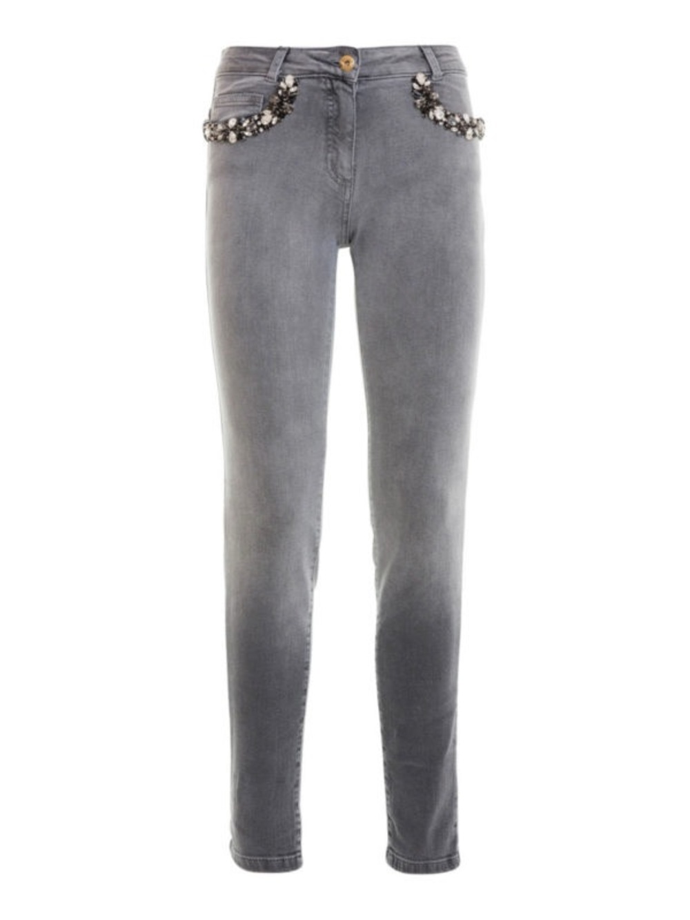 Blumarine Jewel Faded Skinny Jeans